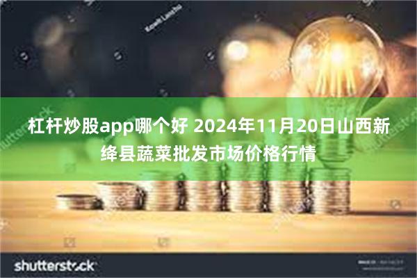 杠杆炒股app哪个好 2024年11月20日山西新绛县蔬菜批发市场价格行情