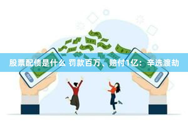 股票配债是什么 罚款百万、赔付1亿：辛选渡劫